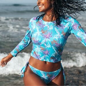 Jolyn x Curvy Surfer‎ Girl Freya Long Sleeved Crop Rashie Size 2X